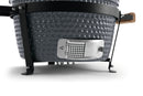 Landmann Kamado 16 pouces Gris - Barbecue Charbon Céramique - Pierre à Pizza MLS - Ø35,5 cm
