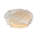 Landmann Kamado 16 pouces Gris - Barbecue Charbon Céramique - Pierre à Pizza MLS - Ø35,5 cm