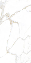 Carreau de sol rectangulaire Calacatta Jade White 60x120 cm – Finition rectifiée mate – Aspect marbre veiné de gris