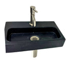 Ensemble lave-mains Karl Hardsteen Robinet Central Nickel Brossé 37x24cm
