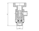 rotatable drain valve for stop valve 1/4