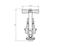 top part For stop valve 15Mm Compl