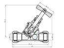robinet d'arrêt de 15 mm approuvé