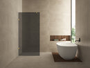 Less inloopdouche 1200 x 2000 x 8 mm nano rookglas glas/geborsteld messing