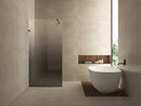 Less inloopdouche links 800 x 2000 x 8 mm nano spiegelrook- naar helder glas/gunmetal