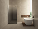 Less inloopdouche links 900 x 2000 x 8 mm nano spiegelrook- naar helder glas/chroom
