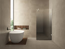 Less inloopdouche rechts 900 x 2000 x 8 mm nano spiegelrook- naar helder glas/mat wit