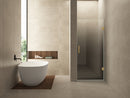 Less nisdeur rechts 700 x 2000 x 8 mm nano spiegelrook- naar helder glas/geborsteld messing