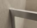 Puerta nisdeur met 1 schuifdeur 1100 x 2000 x 8 mm nano helder glas/chroom
