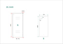 Side zijwand voor Puerta en Slide nisdeur 800 x 2000 x 8 mm nano helder glas/chroom