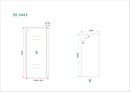 Side zijwand voor Puerta en Slide nisdeur 1100 x 2000 x 8 mm nano helder glas/chroom