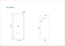 Side zijwand voor Puerta en Slide nisdeur 1200 x 2000 x 8 mm nano helder glas/chroom