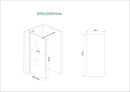 Slim glasplaat 900 x 2000 x 8 mm nano vintage brons glas