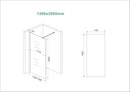 Slim glasplaat 1200 x 2000 x 8 mm nano vintage brons glas