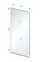 Slim glasplaat 900 x 2000 x 8 mm nano warm koper glas