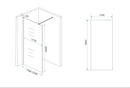 Slim glasplaat spiegelrook- naar helder glas 900x2000 8mm nano