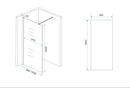 Slim glasplaat spiegelrook- naar helder glas 1000x2000 8mm nano