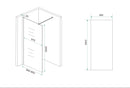 Slim glasplaat spiegelrook- naar helder glas 1200x2000 8mm nano