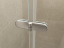 Maki nisdeur vouwbaar links 1000 x 2000 x 8 mm nano helder glas/chroom