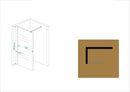 Graffic inloopdouche 800 x 2000 x 10 mm nano safety glass folie helder glas/chroom