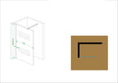 Graffic inloopdouche 1000 x 2000 x 10 mm nano safety glass folie helder glas/chroom