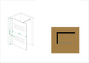 Graffic inloopdouche 1200 x 2000 x 10 mm nano safety glass folie helder glas/chroom