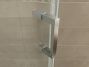 Pento cabine met 1 draaideur 900 x 900 x 2000 x 8 mm nano helder glas/chroom