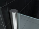 Between nisdeur 800 x 2000 x 8 mm nano helder glas/chroom