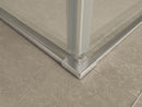 Entra hoekinstap cabine met 2 schuifdeuren 900 x 900 x 2000 x 8 mm nano helder glas/chroom