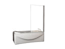 Palmo badwand draaibaar 800 x 1500 x 6 mm nano helder glas/chroom
