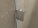 Less nisdeur 900 x 2000 x 8 mm nano helder glas/chroom