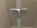Vaz nisdeur met vast deel 1100 x 2000 x 8 mm nano helder glas/chroom