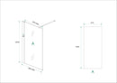 Hibera inloopdouche 900 x 2000 x 10 mm nano helder glas/RVS
