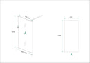 Hibera inloopdouche 1000 x 2000 x 10 mm nano helder glas/RVS