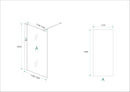Hibera inloopdouche 1200 x 2000 x 10 mm nano helder glas/RVS