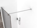 Comfort inloopdouche 1200 x 2000 x 10 mm nano rookglas/chroom