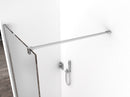 Comfort inloopdouche 1200 x 2000 x 10 mm nano melkglas/chroom