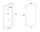 Cerra eco inloopdouche 900 x 1950 x 6 mm nano helder glas/chroom