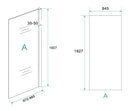 Cerra eco inloopdouche 1000 x 1950 x 6 mm nano helder glas/chroom