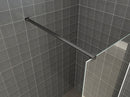Graffic inloopdouche 900 x 2000 x 10 mm nano safety glass folie helder glas/mat zwart