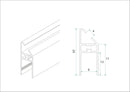 Jeu de bandes magnétiques 8mm chr. pour cabine 1/4 ronde