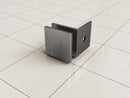 Less glaskoppelingset voor profielloze inloopdouche 2 stuks gunmetal