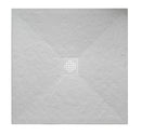 Stonea douchebak antislip composiet 900x900x30 mm inkortbaar mat wit