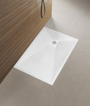 Stonea douchebak antislip composiet 900x1600x30 mm inkortbaar mat wit