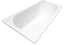 Portus RD inbouw duo ligbad 190x90x49 cm acryl glans wit