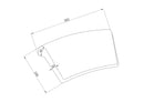 Relax pillow for bathtubs black