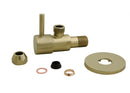 Minimal hoekstopkraan 3/8" x 3/8" of knel 10 mm geborsteld messing PVD