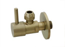 Minimal hoekstopkraan 3/8" x 3/8" of knel 10 mm geborsteld messing PVD