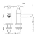 Asmaro fountain tap Kiwa 1/2" chrome