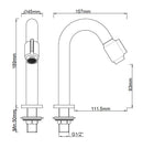 Caral Victoria fountain tap 1/2'' brushed brass PVD